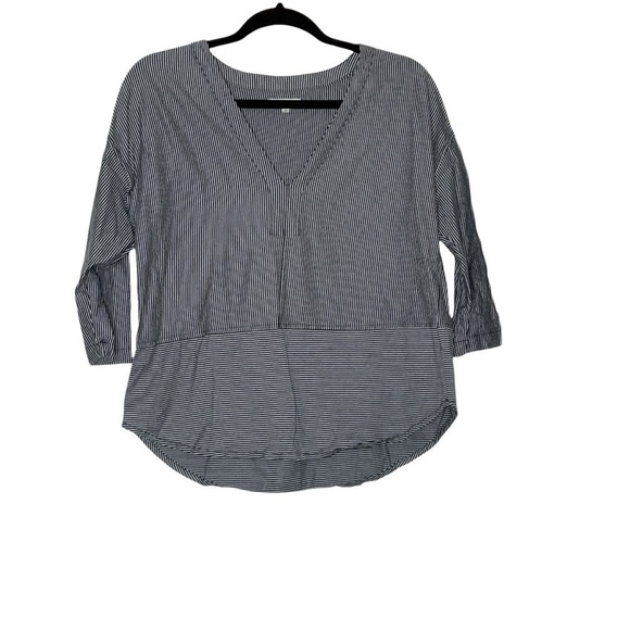 𝅺madewell striped blouse. Size M - Picture 2 of 6